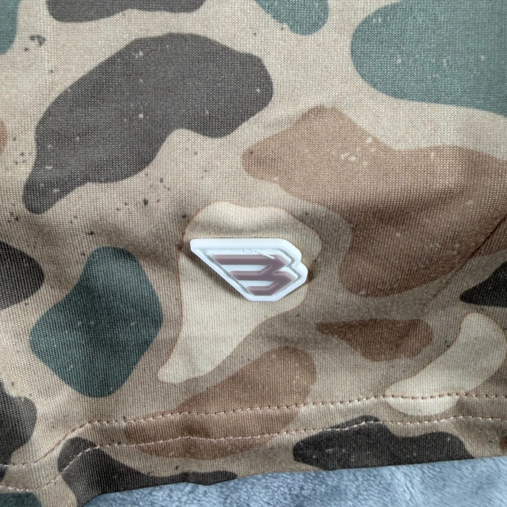 Burlebo Mens Performance Hoodie Large Retro Duck Camo UPF 50 SunNWT - Picture 5 of 9